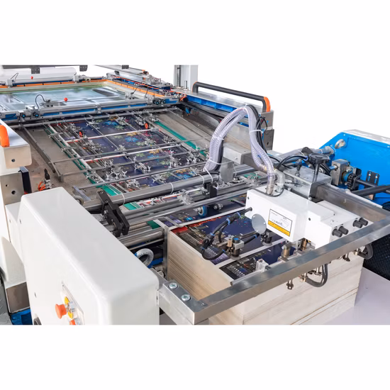 Automatic Swing Cylinder Screen Printing with UV Curing Varnish Coating Drying Machine